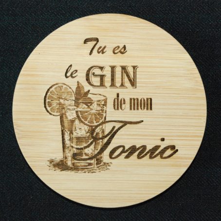 Dessous de Verre en Bambou rond ou carré