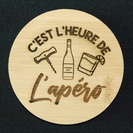 Dessous de Verre en Bambou rond ou carré