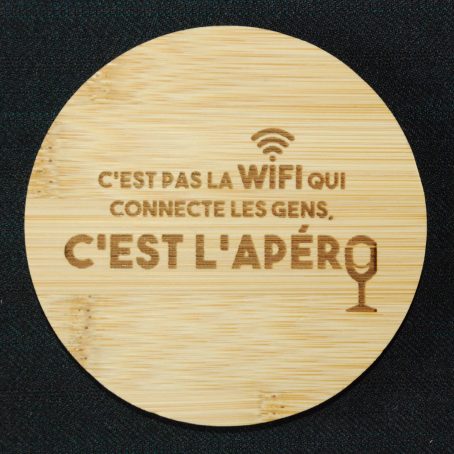 Dessous de Verre en Bambou rond ou carré